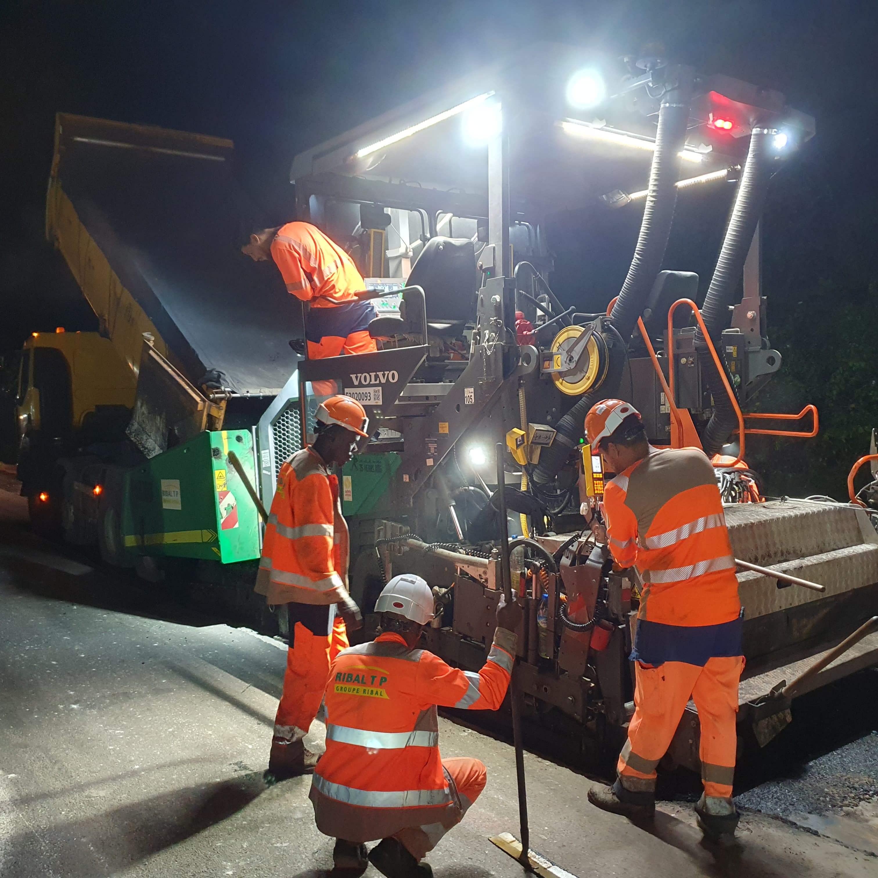 Travaux sur la RD24 au carrefour des Barbadines